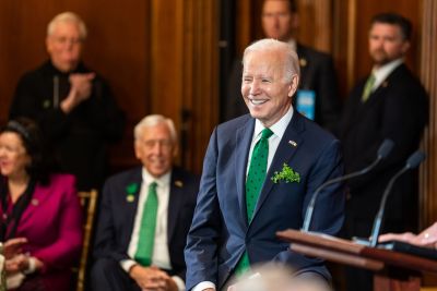 <p>Meet Joe Biden on St. Patricks Day</p>