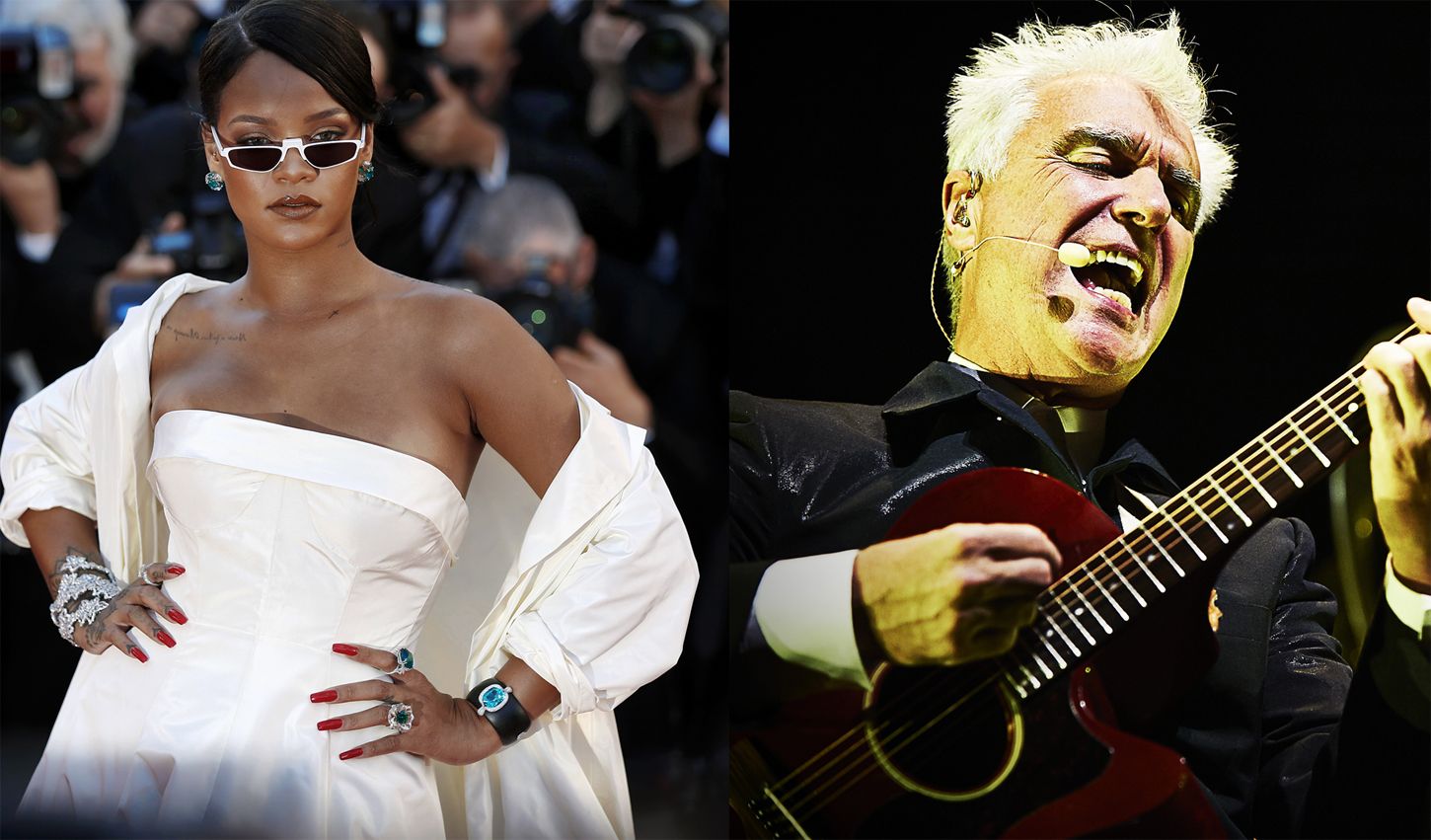 Music superstars Rihanna & David Byrne